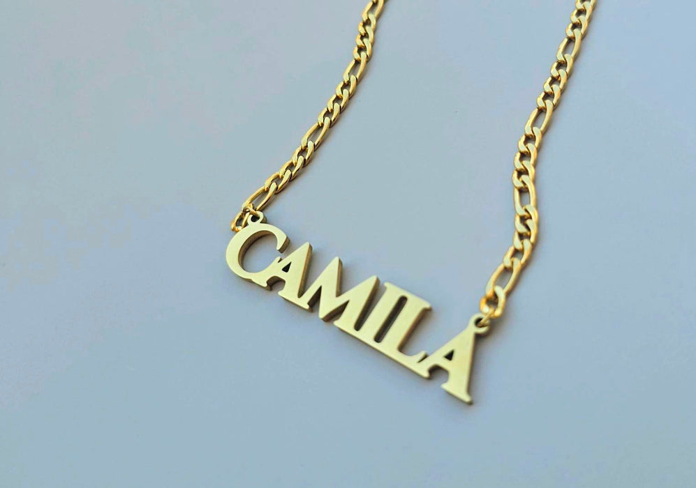 Figaro Cursive Name Necklace