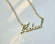 Heart Personalized Name Necklace-Cursive Custom Name Necklace-Sairahaz Jewelers
