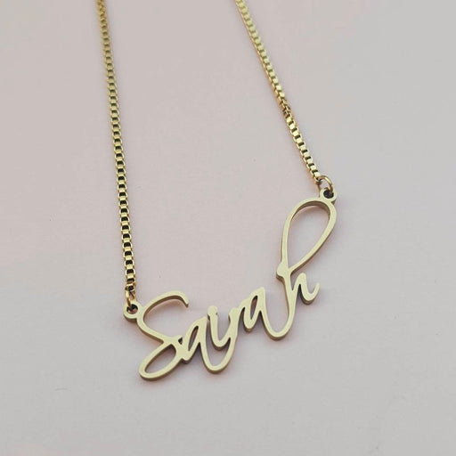 Minimalist Name Necklace - Personalized Necklace-Custom Name Necklace-Sairahaz Jewelers