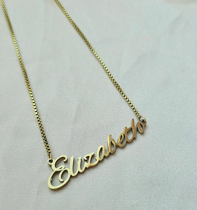 Elizabeth Custom Name Necklace-Custom Necklace-Sairahaz Jewelers