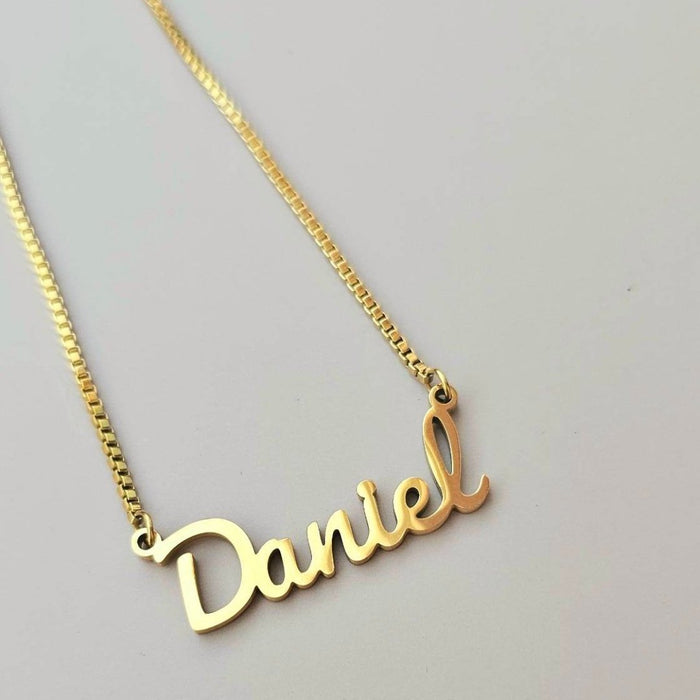 Bold Style Name Necklace-Custom Name Necklace-Sairahaz Jewelers