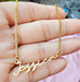 Tiny Minimalist Custom Name Necklace-Cursive Custom Name Necklace-Sairahaz Jewelers