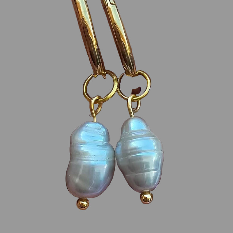 Pear Shape Dangle Earrings-Pearl Earrings-Sairahaz Jewelers