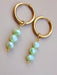 Green Cultured Pearl Earrings - Genuine Pearl Earrings-Pearl Earrings-Sairahaz Jewelers