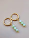 Green Cultured Pearl Earrings - Genuine Pearl Earrings-Pearl Earrings-Sairahaz Jewelers