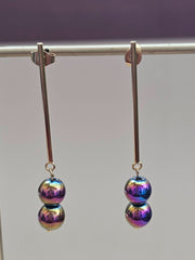 (Copy) Long Bar Freshwater Baroque Pearl Earrings-Pearl Earrings-Sairahaz Jewelers