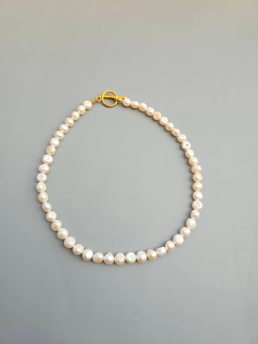 Real Pearl Necklace Choker Minimalist-Pearl Jewelry-Sairahaz Jewelers