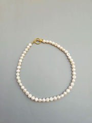Real Pearl Necklace Choker Minimalist-Pearl Jewelry-Sairahaz Jewelers