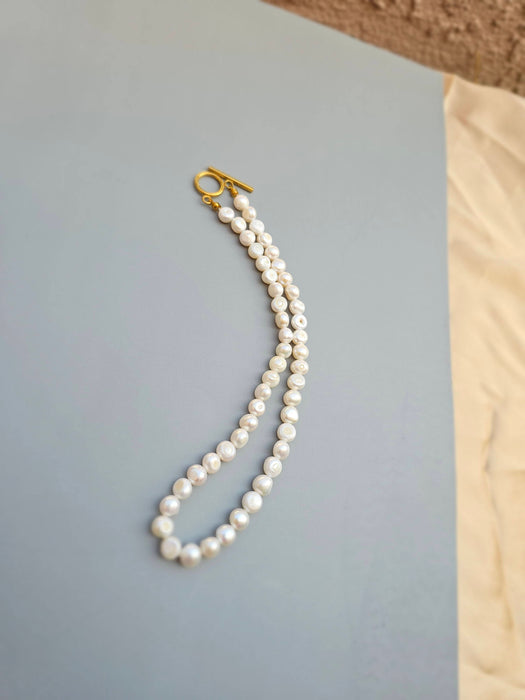 Real Pearl Necklace Choker Minimalist-Pearl Jewelry-Sairahaz Jewelers