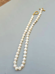 Real Pearl Necklace Choker Minimalist-Pearl Jewelry-Sairahaz Jewelers