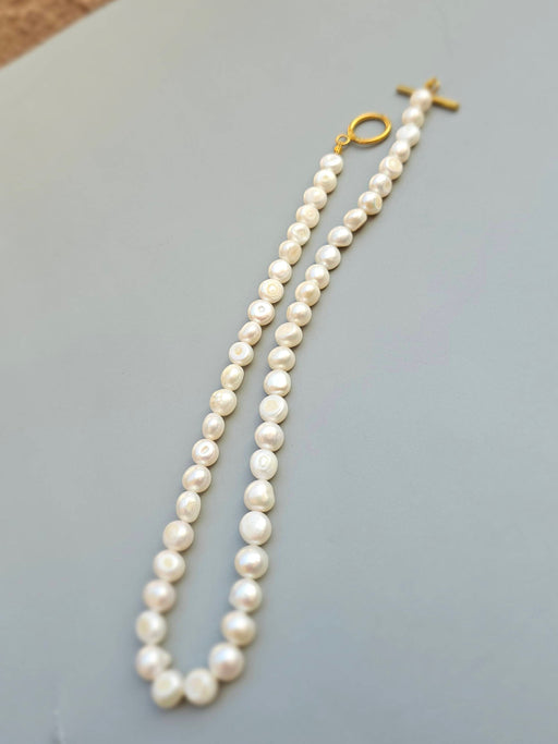 Real Pearl Necklace Choker Minimalist-Pearl Jewelry-Sairahaz Jewelers