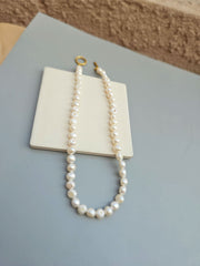 Real Pearl Necklace Choker Minimalist-Pearl Jewelry-Sairahaz Jewelers