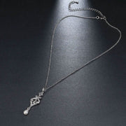 Simulated Pearl Wholesale Elegance Pendant Necklace-Pendant-Sairahaz Jewelers