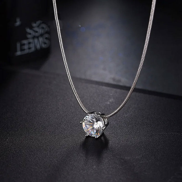 HearSJ And Arrows Zircon Luxury Jewelry Pendant Necklace