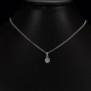 Round Cut Zircon Affordable Elegance Pendant Necklace-Pendant-Sairahaz Jewelers