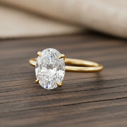 2 Carat Oval Lab Diamond Engagement Ring