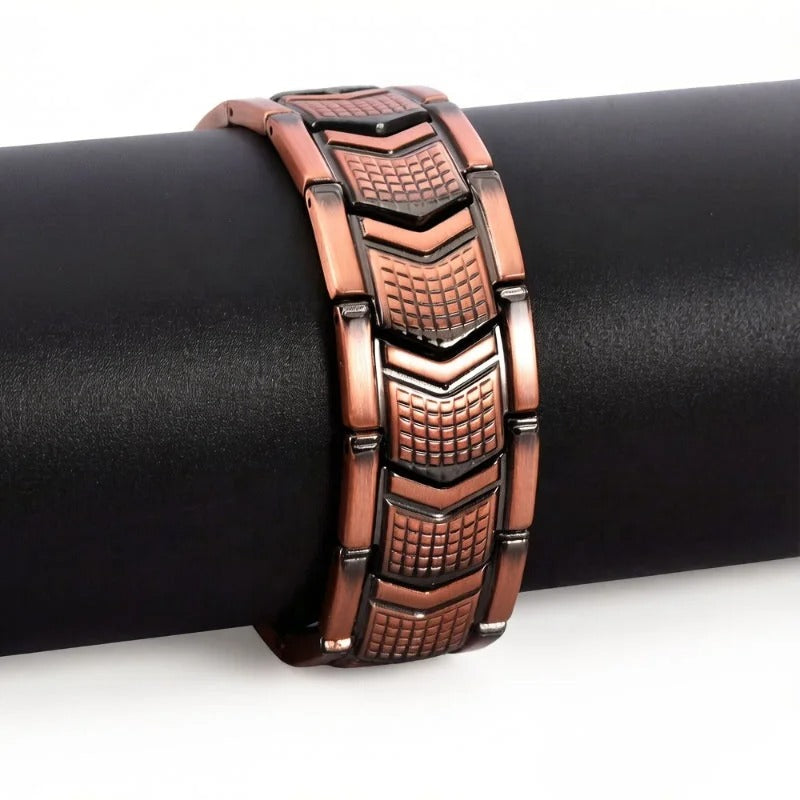 Bracelet magnétique pour hommes – Bracelet en cuivre de qualité supérieure, taille ajustable