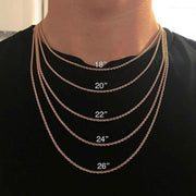 Twisted Stainless Steel Vermeil Rope Chain-Cubin Chains-Sairahaz Jewelers