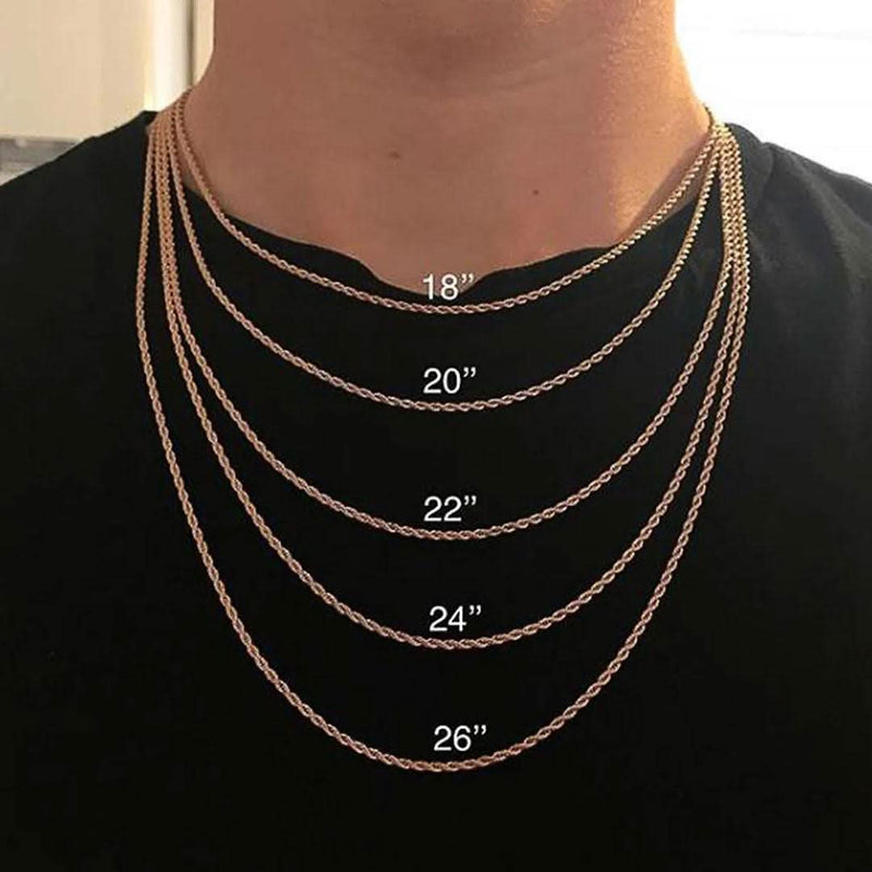 Twisted Stainless Steel Vermeil Rope Chain-Cubin Chains-Sairahaz Jewelers