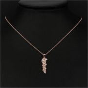 Geometric Drop Elegant Banquet Charm Necklace-Pendant-Sairahaz Jewelers