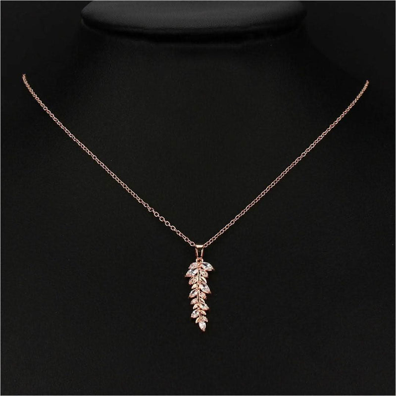 Geometric Drop Elegant Banquet Charm Necklace-Pendant-Sairahaz Jewelers
