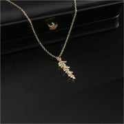 Geometric Drop Elegant Banquet Charm Necklace-Pendant-Sairahaz Jewelers