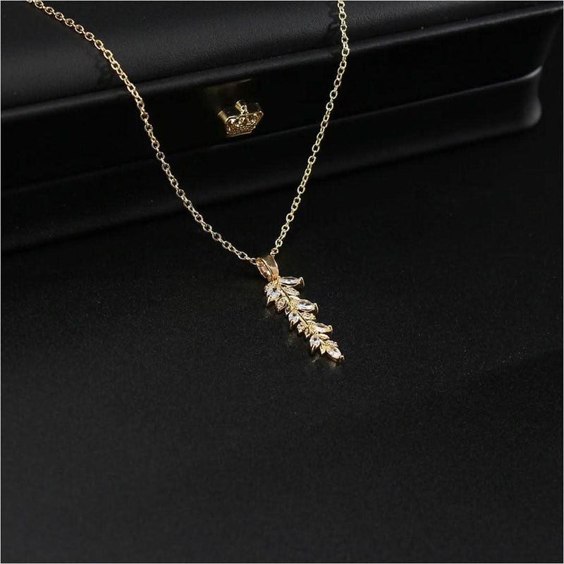 Geometric Drop Elegant Banquet Charm Necklace-Pendant-Sairahaz Jewelers