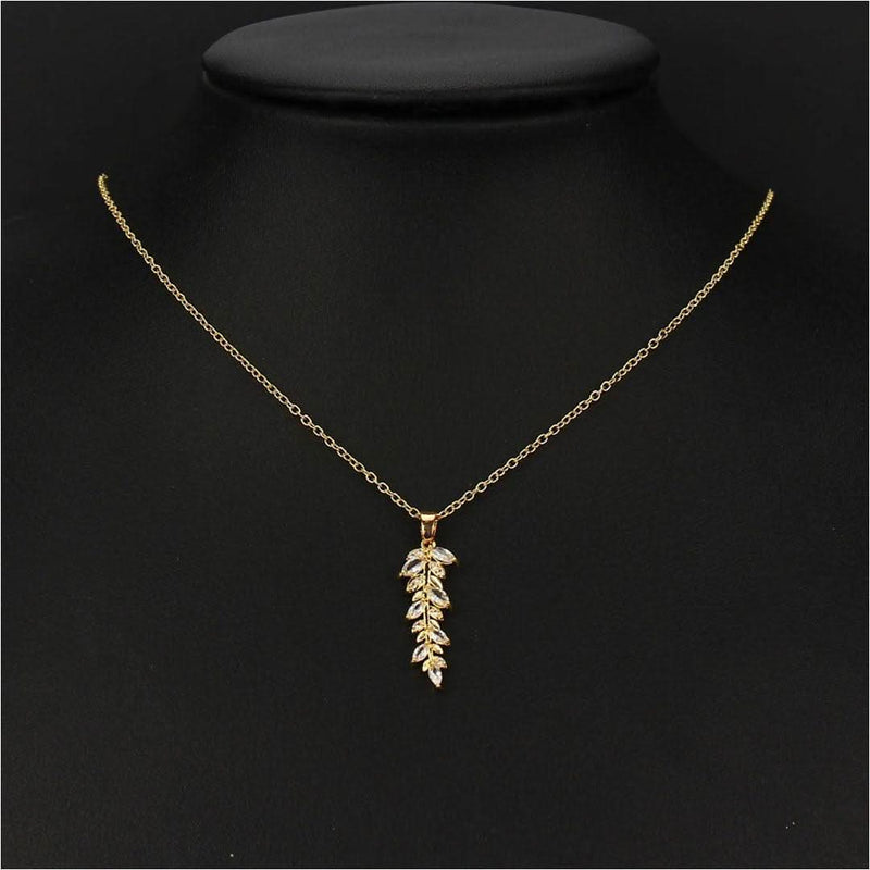 Geometric Drop Elegant Banquet Charm Necklace-Pendant-Sairahaz Jewelers
