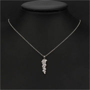 Geometric Drop Elegant Banquet Charm Necklace-Pendant-Sairahaz Jewelers