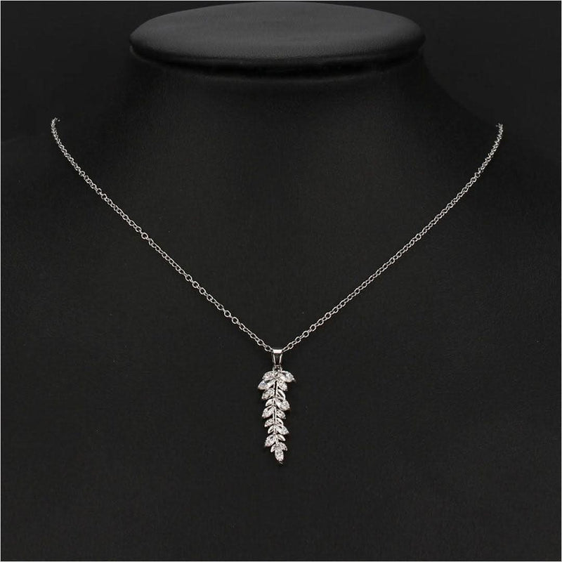 Geometric Drop Elegant Banquet Charm Necklace-Pendant-Sairahaz Jewelers
