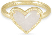 Kendra Scott Ari Heart Band Ring-Rings-Sairahaz Jewelers