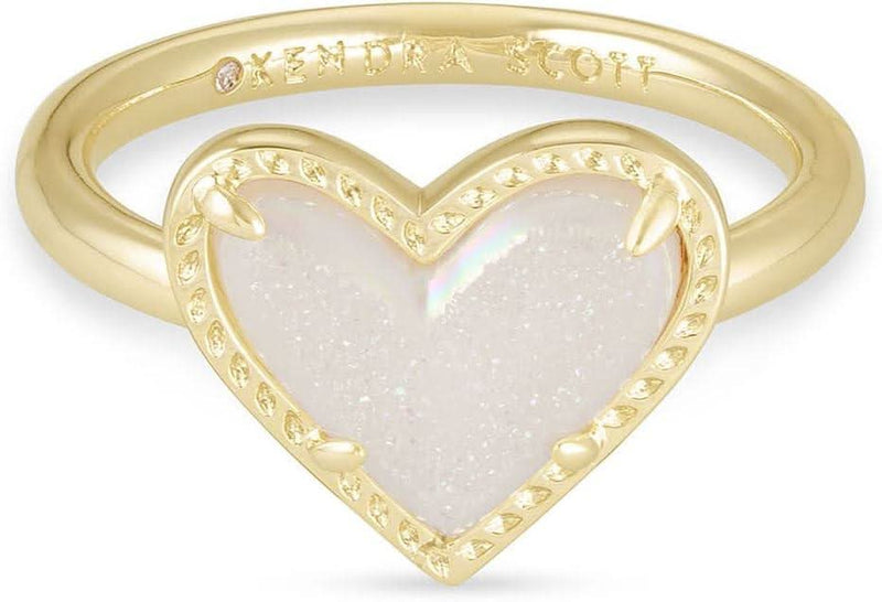 Kendra Scott Ari Heart Band Ring-Rings-Sairahaz Jewelers