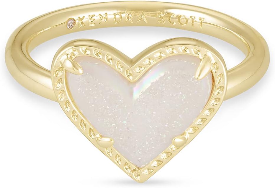 Kendra Scott Ari Heart Band Ring-Rings-Sairahaz Jewelers