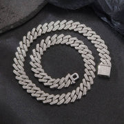 13mm Hip Hop Classic Rhinestone Cuban Link Chain-Cubin Chains-Sairahaz Jewelers
