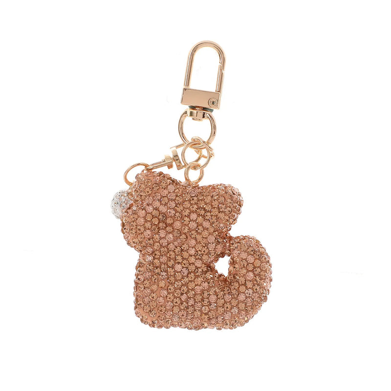 Crystal Rhinestone Bear Keychain