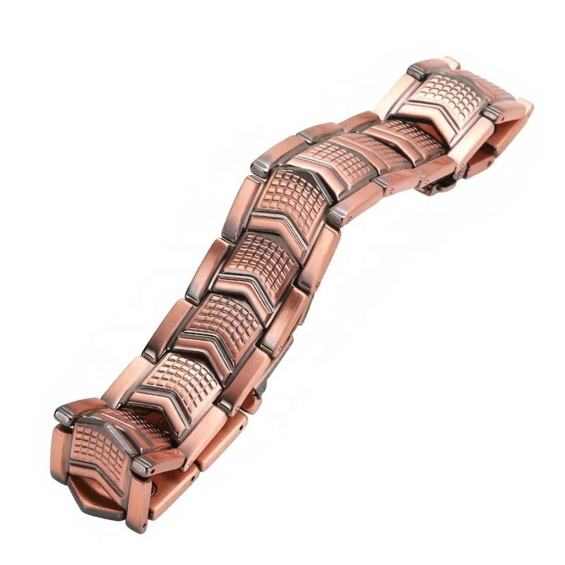 Bracelet magnétique pour hommes – Bracelet en cuivre de qualité supérieure, taille ajustable