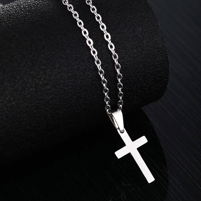 Classic Cross Hip Hop Style Pendant Necklace