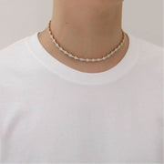 Classic Honeycomb Tennis Punk Chain Necklace-Cubin Chains-Sairahaz Jewelers
