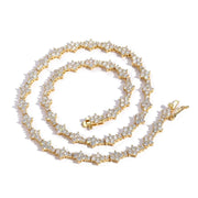 Classic Honeycomb Tennis Punk Chain Necklace-Cubin Chains-Sairahaz Jewelers