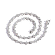 Classic Honeycomb Tennis Punk Chain Necklace-Cubin Chains-Sairahaz Jewelers