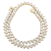 Gold Plated Hip Hop Iced Out CZ Necklace-Cubin Chains-Sairahaz Jewelers