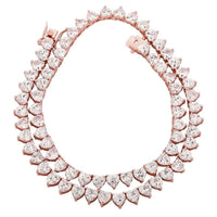 Gold Plated Hip Hop Iced Out CZ Necklace-Cubin Chains-Sairahaz Jewelers