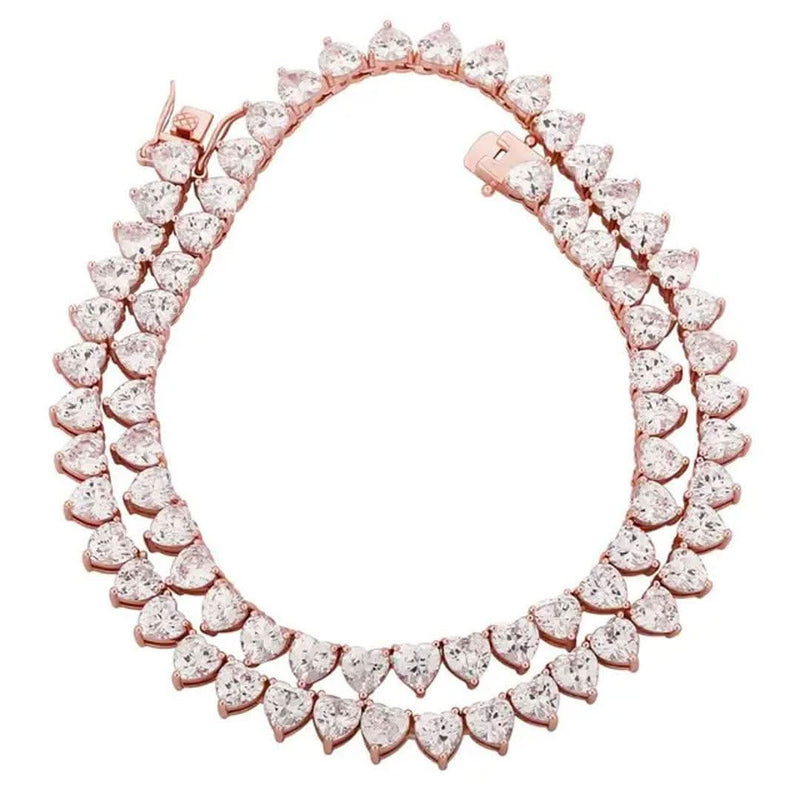Gold Plated Hip Hop Iced Out CZ Necklace-Cubin Chains-Sairahaz Jewelers