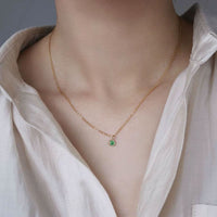 Timeless Zircon Accent Sterling Pendant-Pendant-Sairahaz Jewelers