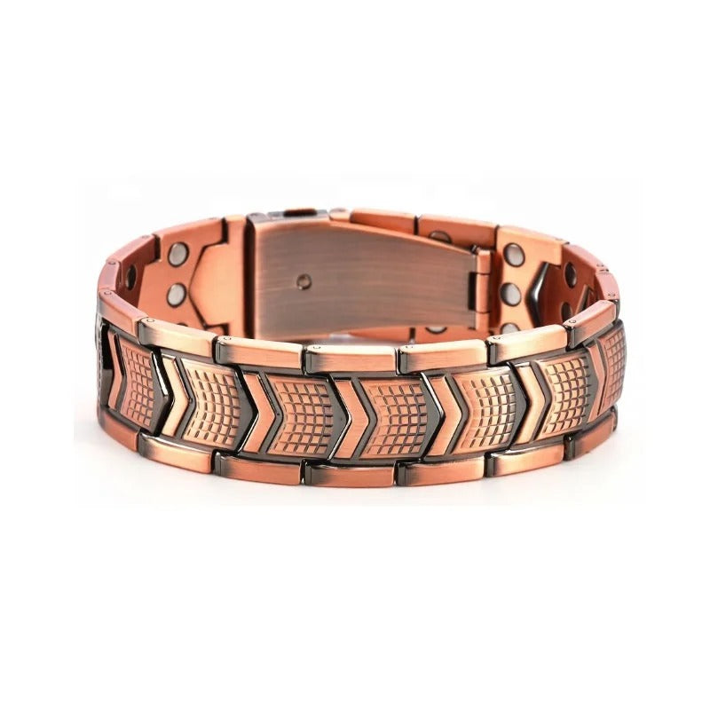 Bracelet magnétique pour hommes – Bracelet en cuivre de qualité supérieure, taille ajustable