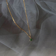 Timeless Zircon Accent Sterling Pendant-Pendant-Sairahaz Jewelers
