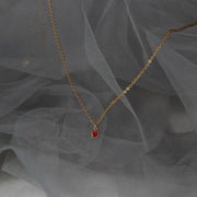 Timeless Zircon Accent Sterling Pendant-Pendant-Sairahaz Jewelers