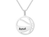 Basketball Name Necklace