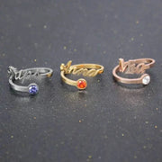 Custom Name Birthstone Ring-Rings-Sairahaz Jewelers