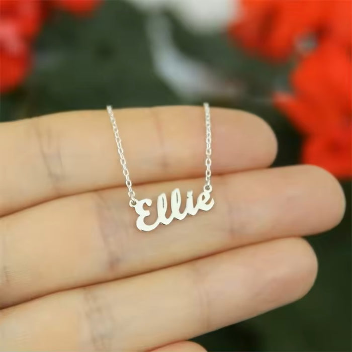 Bold Name Necklace 925 Sterling Silver